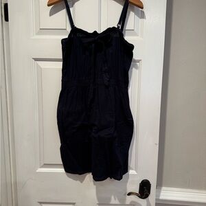 J. Crew Navy Strapless Dress